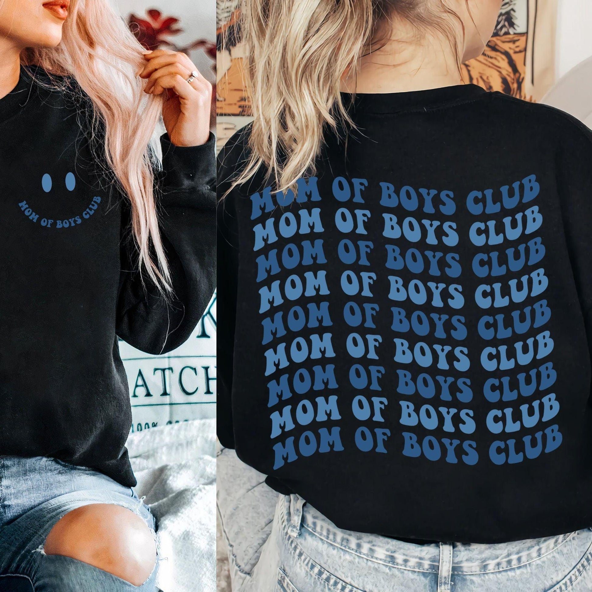 Mutter von Jungen Club Sweatshirt - GiftHaus