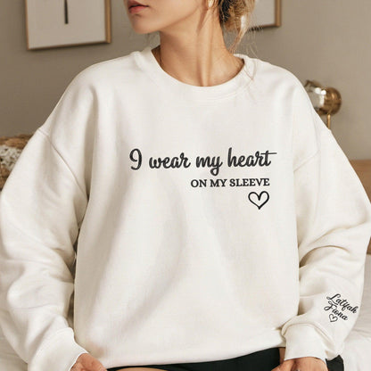 Namensherz“ – Personalisiertes Sweatshirt mit Stickerei - GiftHaus