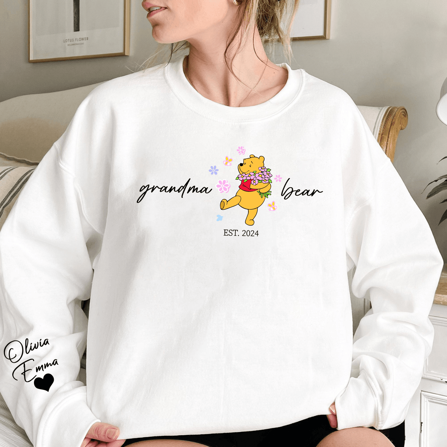 Oma Bär Personalisiertes Jahrgang - Shirt – Das perfekte Geschenk für Großmütter - GiftHaus