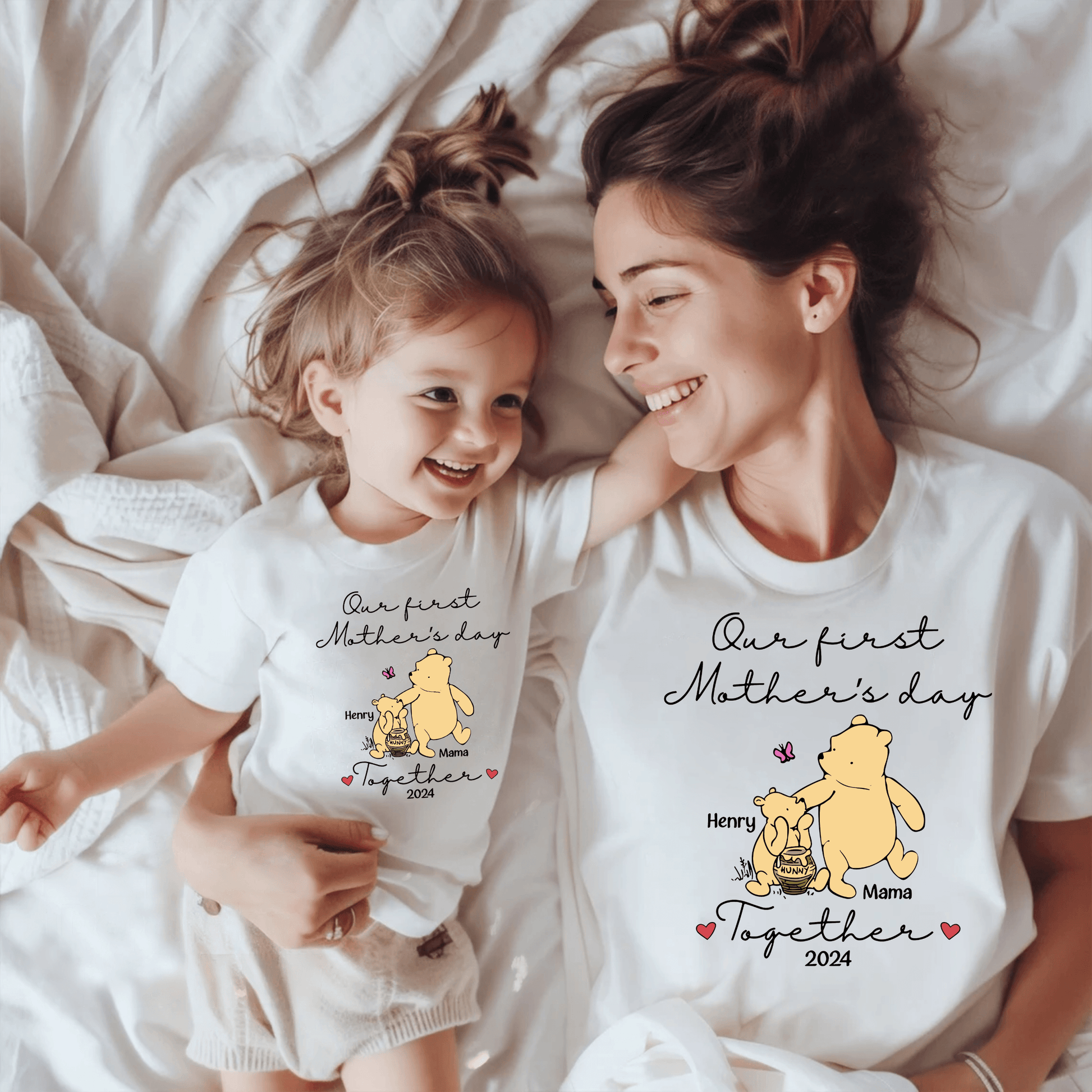 Our First Mother's Day Together - Custom Name & Year Family Tee - GiftHaus