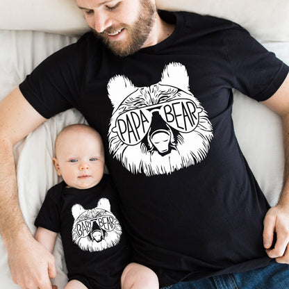 Papa Bear & Baby Bear Matching Set - Gift for New Dads - GiftHaus