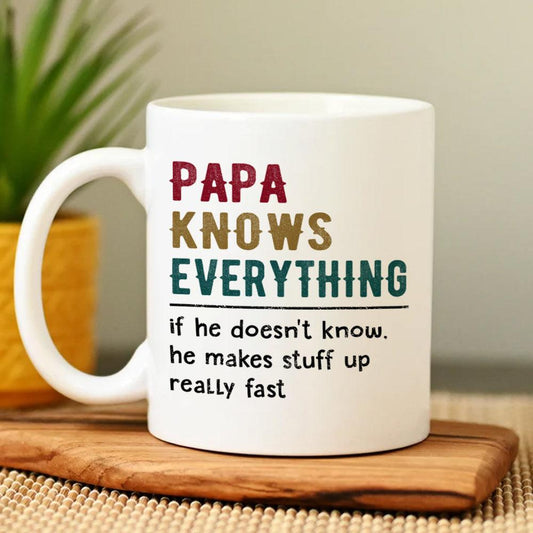 Papa weiß alles Tasse, Geschenk für Papa - GiftHaus