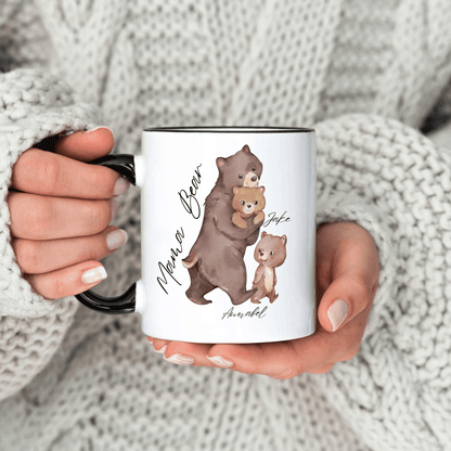 Personalisierte Familienbären-Tasse - Geschenk für Mütter - GiftHaus