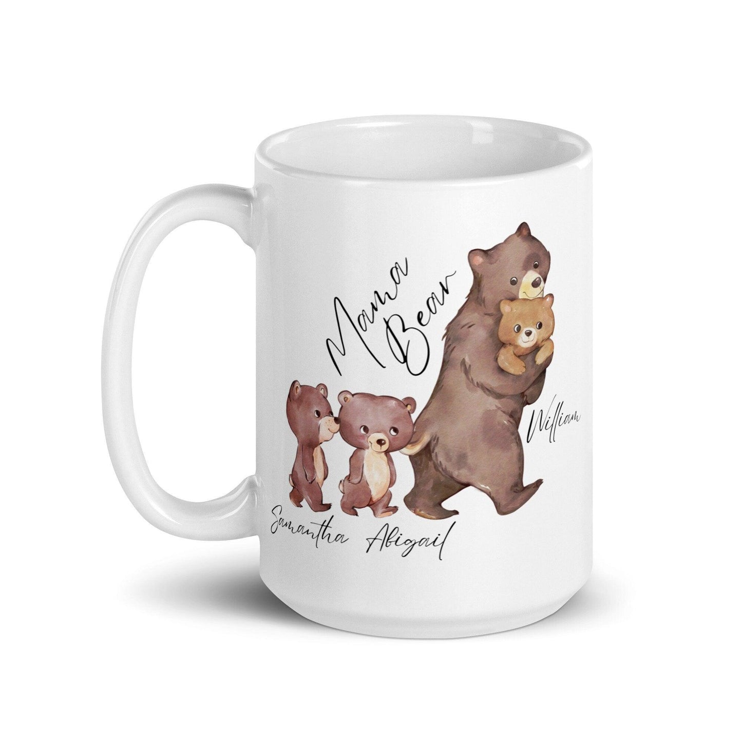 Personalisierte Familienbären-Tasse - Geschenk für Mütter - GiftHaus