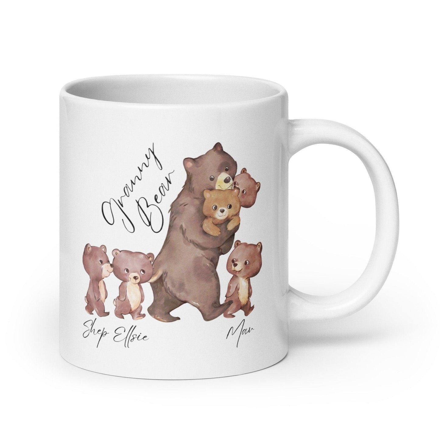 Personalisierte Familienbären-Tasse - Geschenk für Mütter - GiftHaus