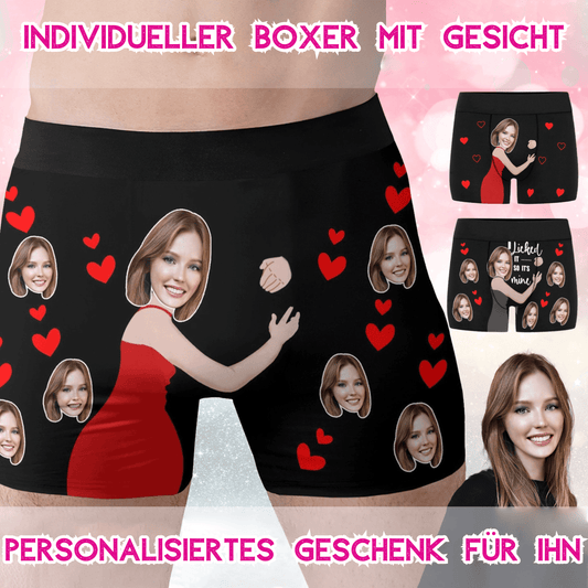 Personalisierte Herren-Boxershorts mit Gesicht - Romantisches Geschenk für Ihn - GiftHaus