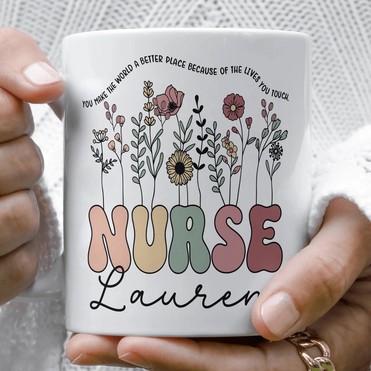 Personalisierte Krankenschwester Kaffeetasse – Krankenschwester Geschenke - GiftHaus