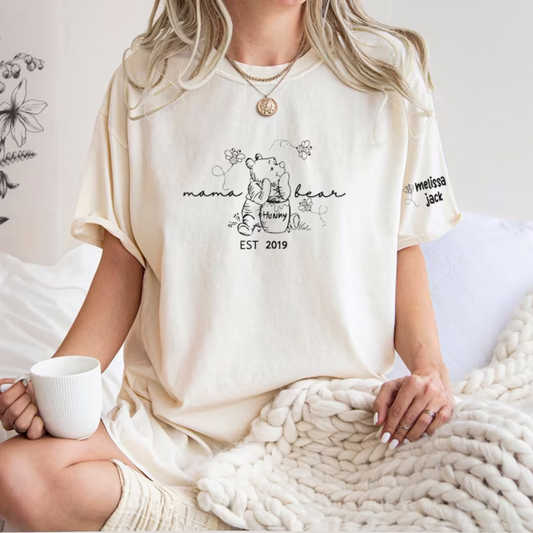 Personalisierte Mama Bär Est. Jahr - Liebesgeschenk zum Muttertag