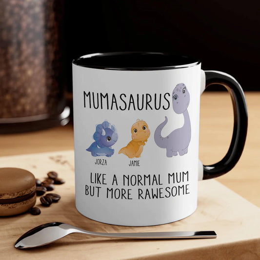 Personalisierte Mamasaurus Kaffeetasse - Geschenk für Mama - GiftHaus