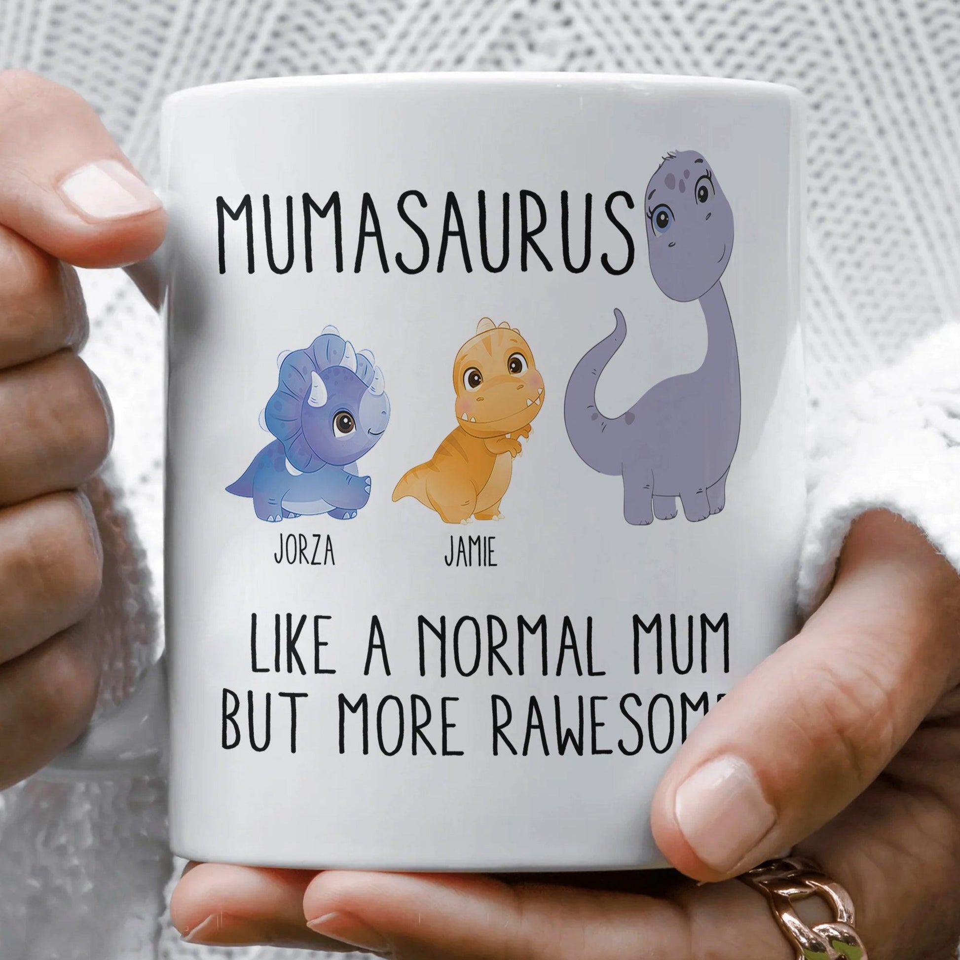 Personalisierte Mamasaurus Kaffeetasse - Geschenk für Mama - GiftHaus