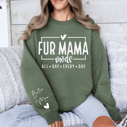 Personalisiertes Fur Mama Sweatshirt – Jeden Tag im Tierliebhaber-Modus - GiftHaus