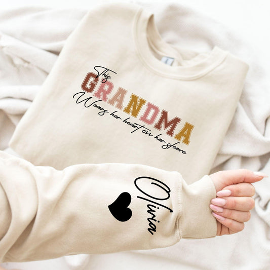 Personalisiertes Großmutter-Sweatshirt mit Namen - GiftHaus