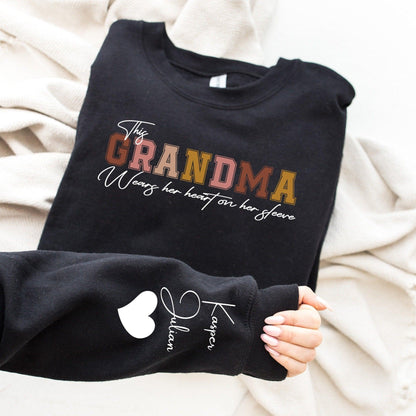 Personalisiertes Großmutter-Sweatshirt mit Namen - GiftHaus
