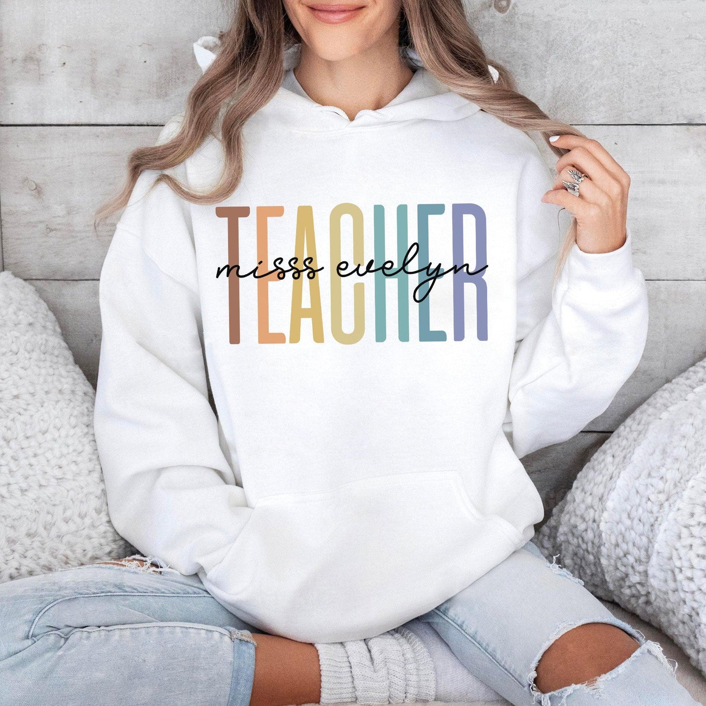Personalisiertes Lehrer Sweatshirt und Kapuzenpullover - Geschenk für Lehrer - GiftHaus