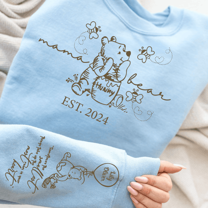Personalisiertes 'Mama Bär' Erinnerungsstück - Liebevolles Geschenk mit Kindernamen - GiftHaus