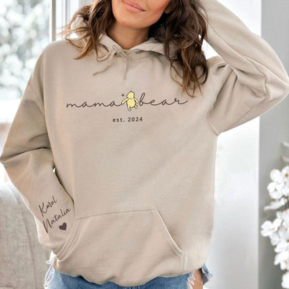 Personalisiertes Mama Bär Winnie The Pooh Sweatshirt - Geschenk für Mama - GiftHaus