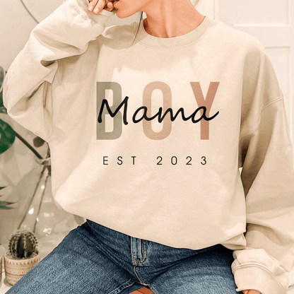Personalisiertes Mama Sweatshirt – Junge Mama Sweatshirt - GiftHaus