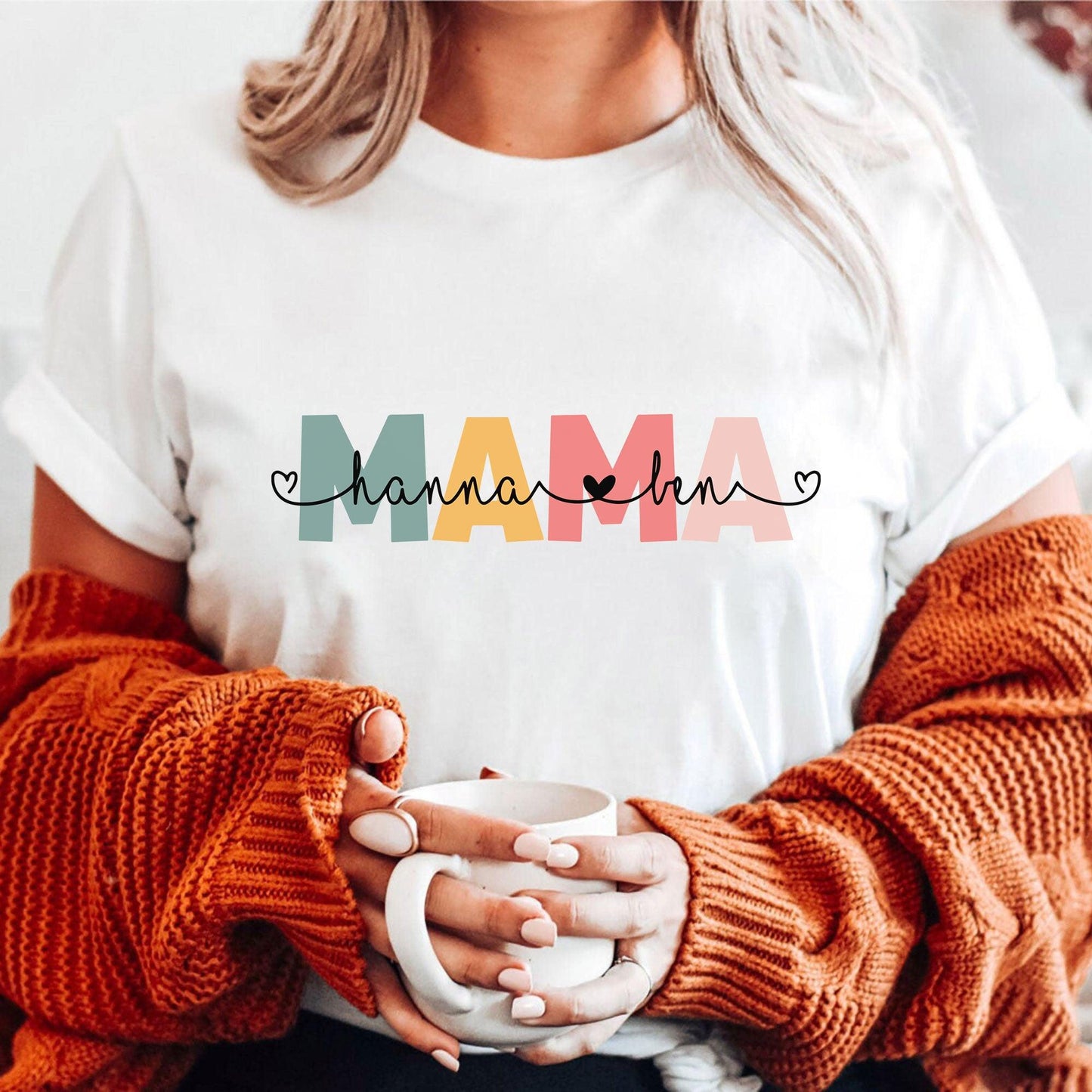 Personalisiertes Mama Sweatshirt mit Kindernamen – Geschenk für Mama - GiftHaus