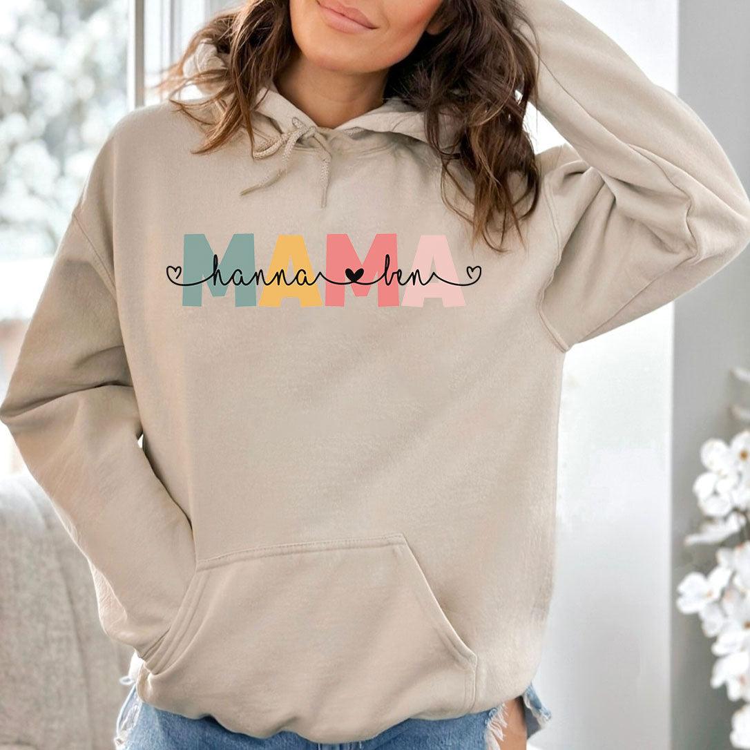 Personalisiertes Mama Sweatshirt mit Kindernamen – Geschenk für Mama - GiftHaus