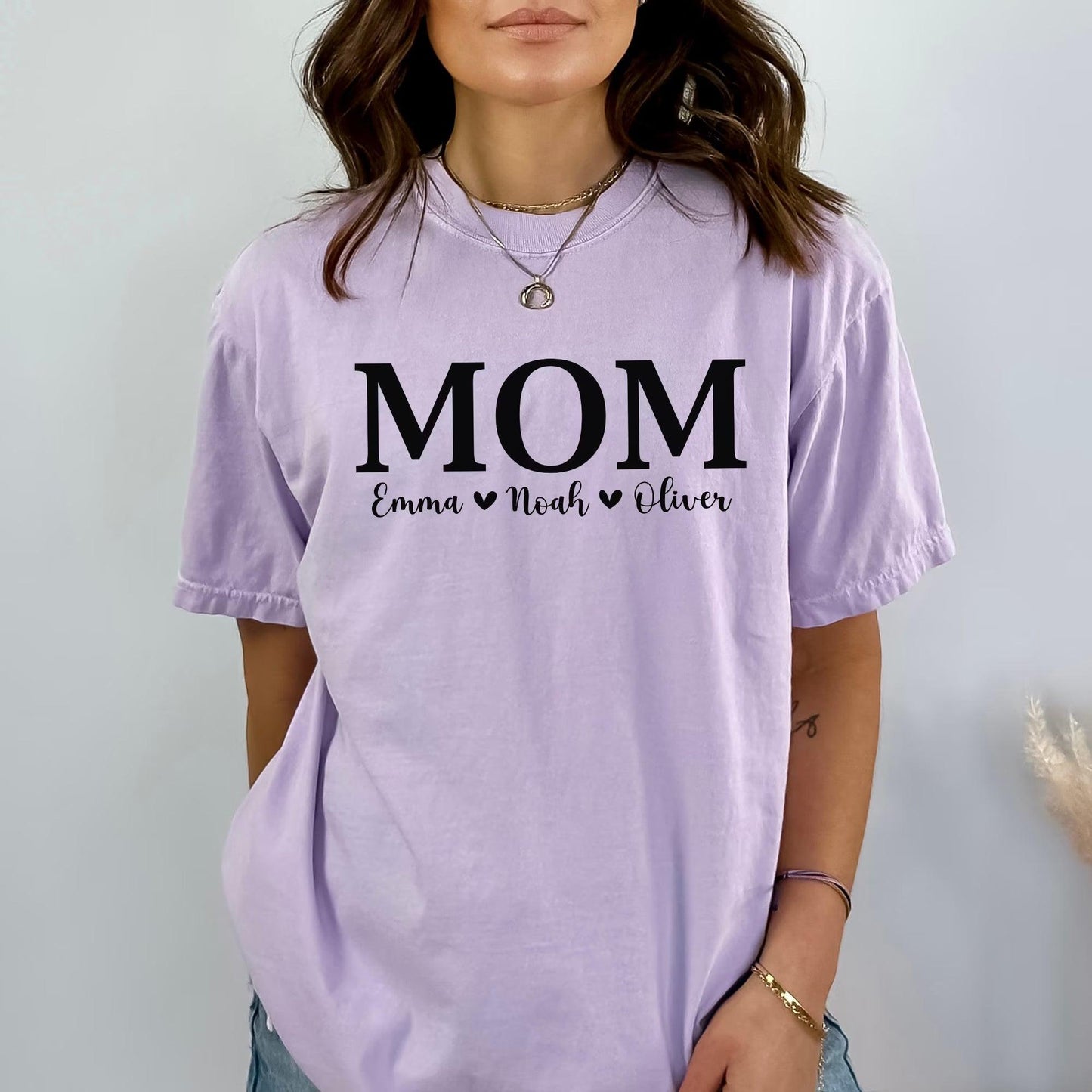 Personalisiertes Mama Sweatshirt mit Namen der Kinder - Geschenke für Mütter - GiftHaus