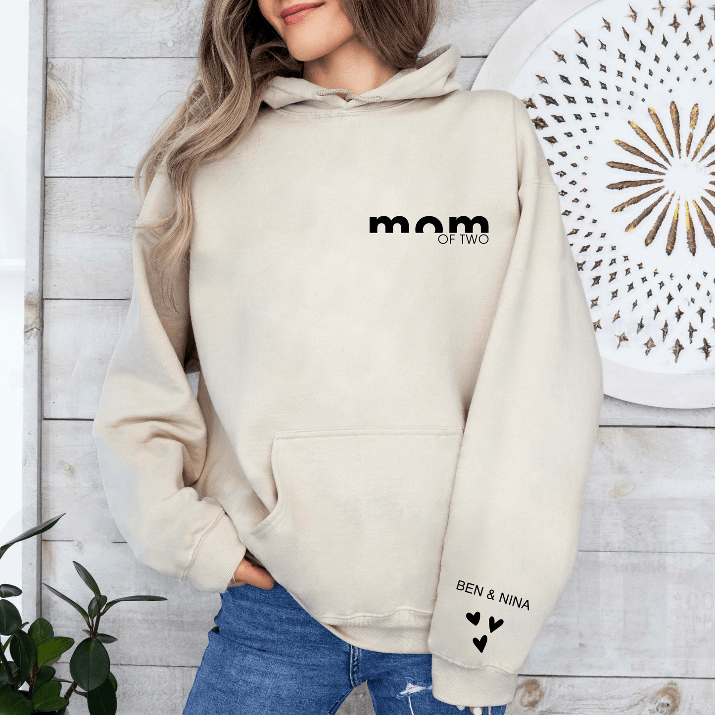 Personalisiertes 'Mutter von ...' Sweatshirt - Mit Kindernamen - GiftHaus