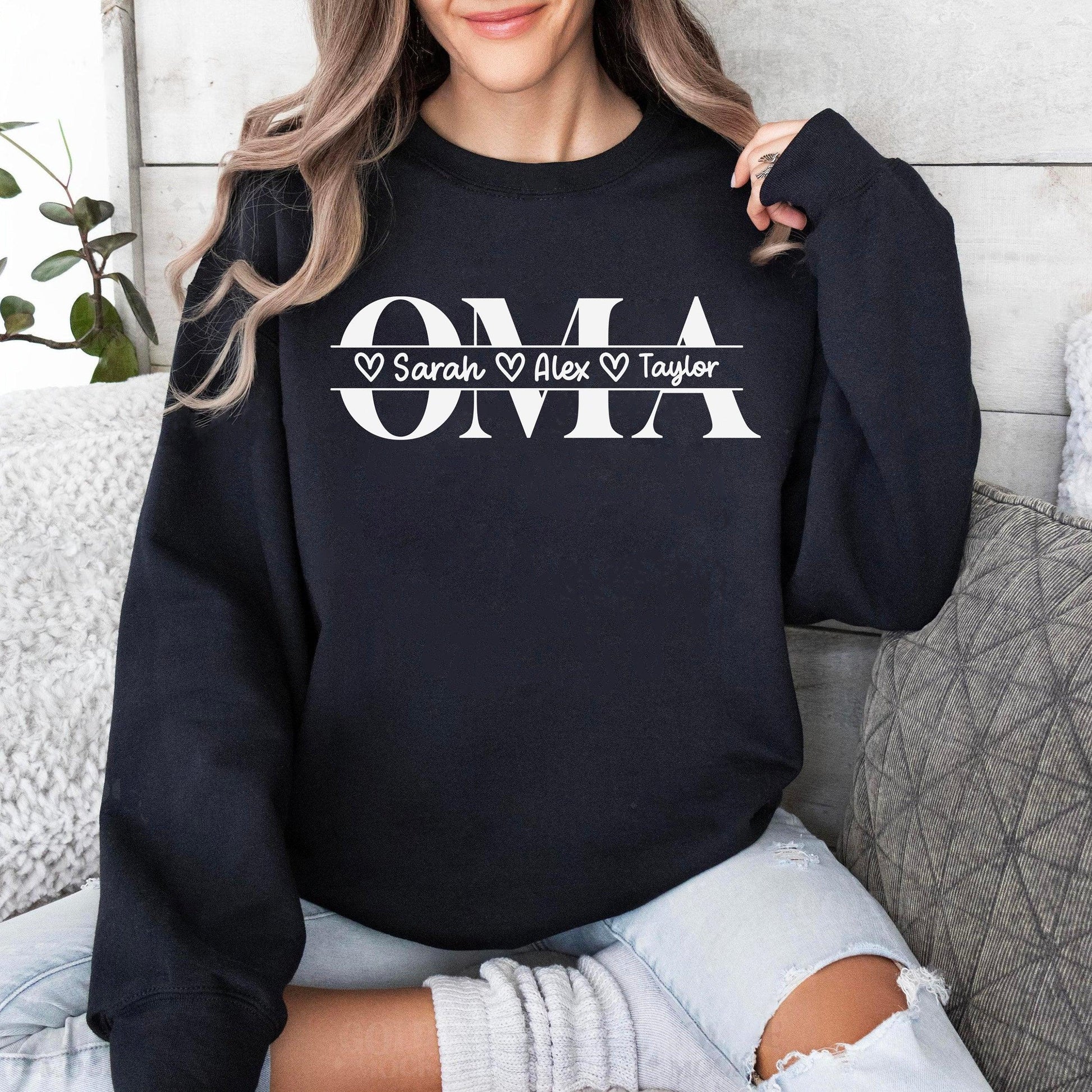 Personalisiertes Oma Sweatshirt - Geschenk für Oma - GiftHaus