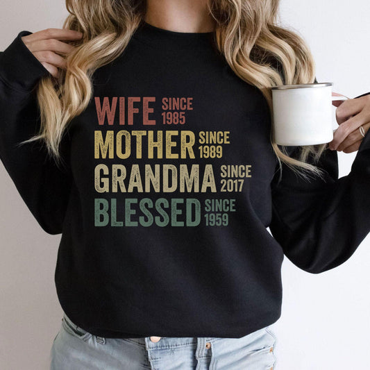 Personalisiertes Oma Sweatshirt und Shirts - Geburtstagsgeschenk für Großmutter - GiftHaus