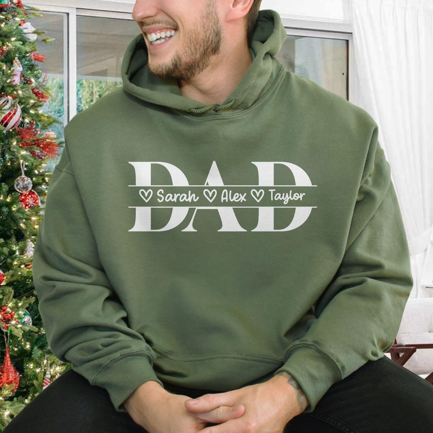 Personalisiertes Papa-Sweatshirt mit Namen Kinder - GiftHaus