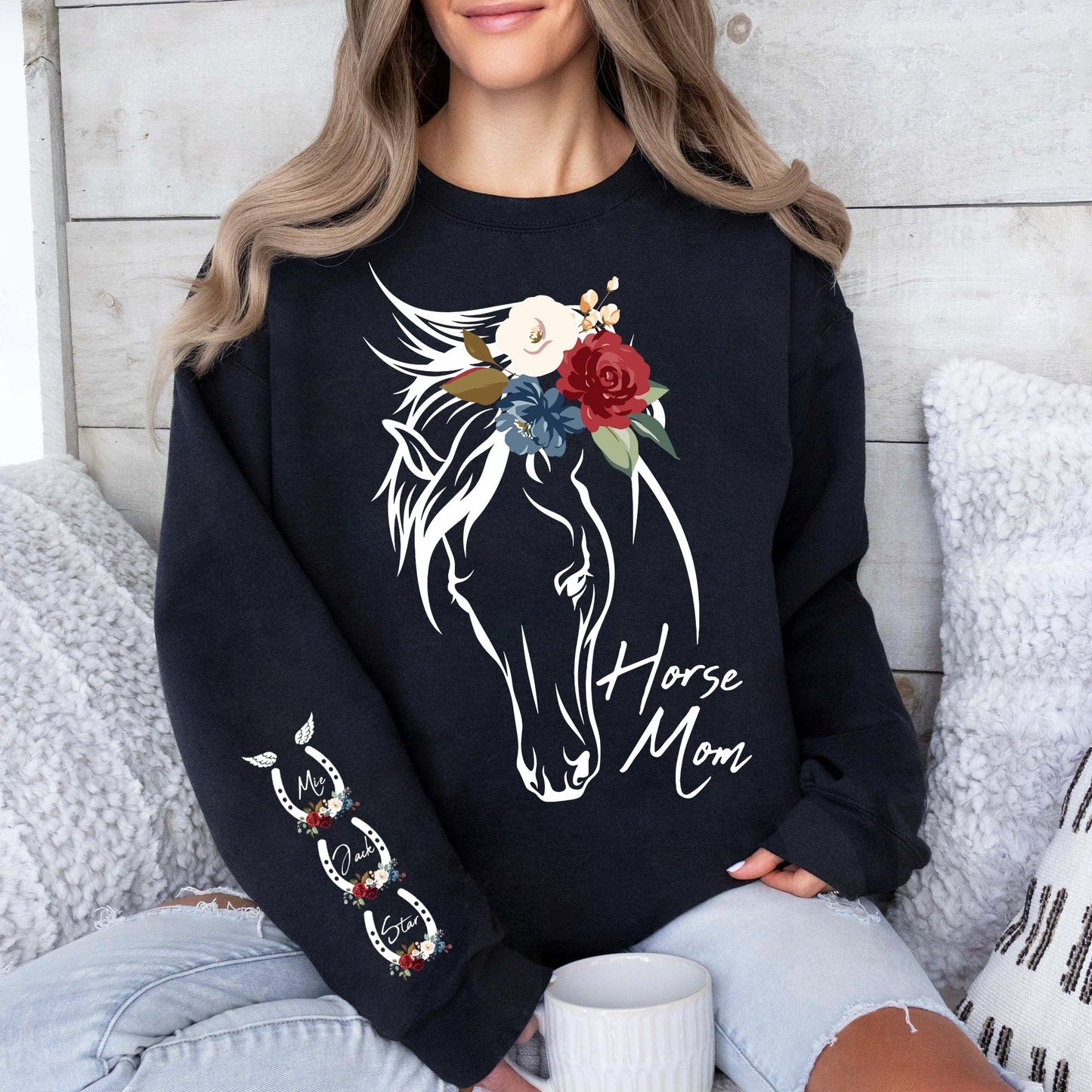 Personalisiertes Pferdemama Sweatshirt - GiftHaus