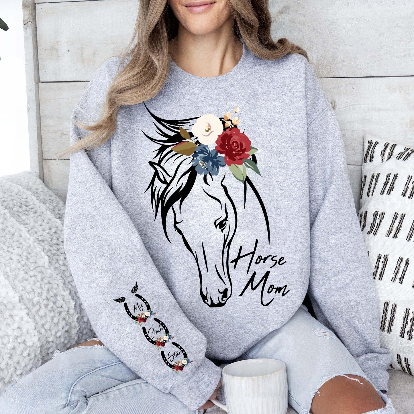 Personalisiertes Pferdemama Sweatshirt - GiftHaus