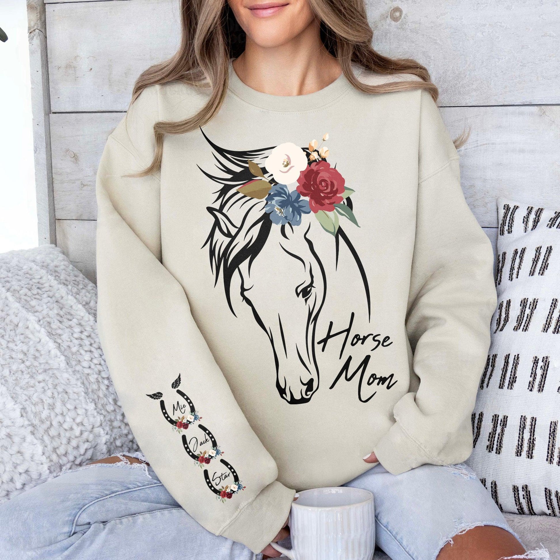 Personalisiertes Pferdemama Sweatshirt - GiftHaus