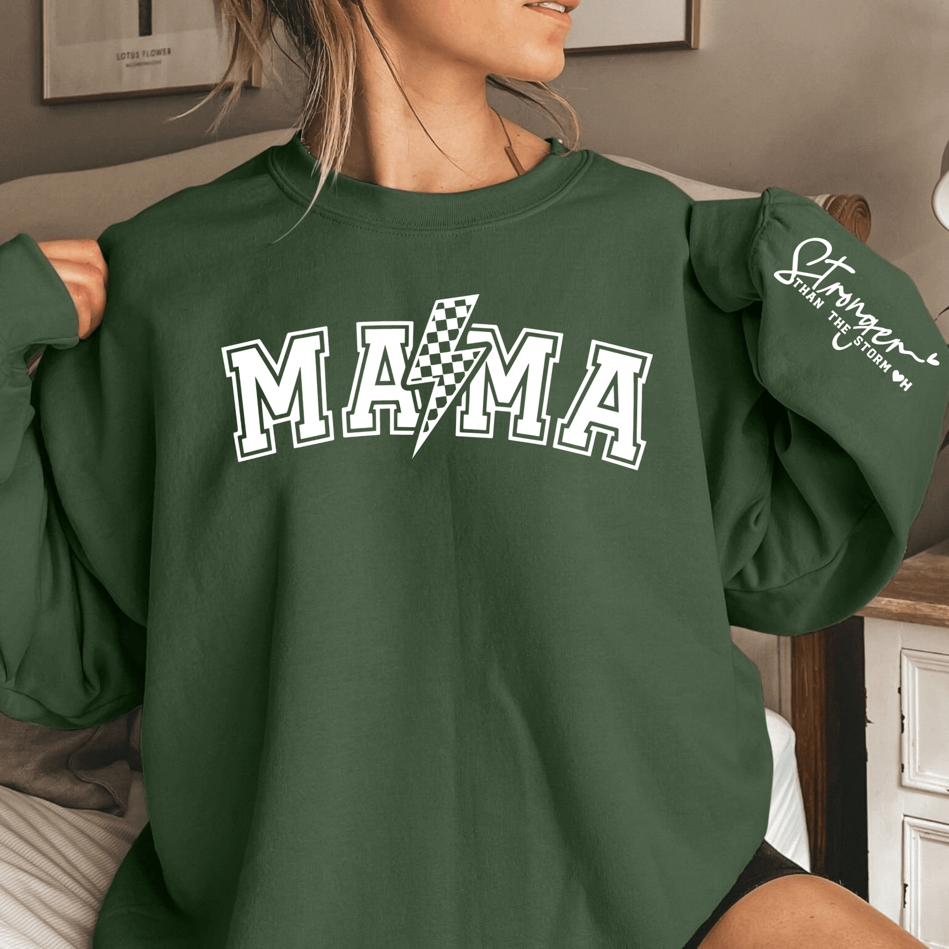 Personalisiertes 'Stärke-Mama' Sweatshirt - Initialen nach Wahl - GiftHaus