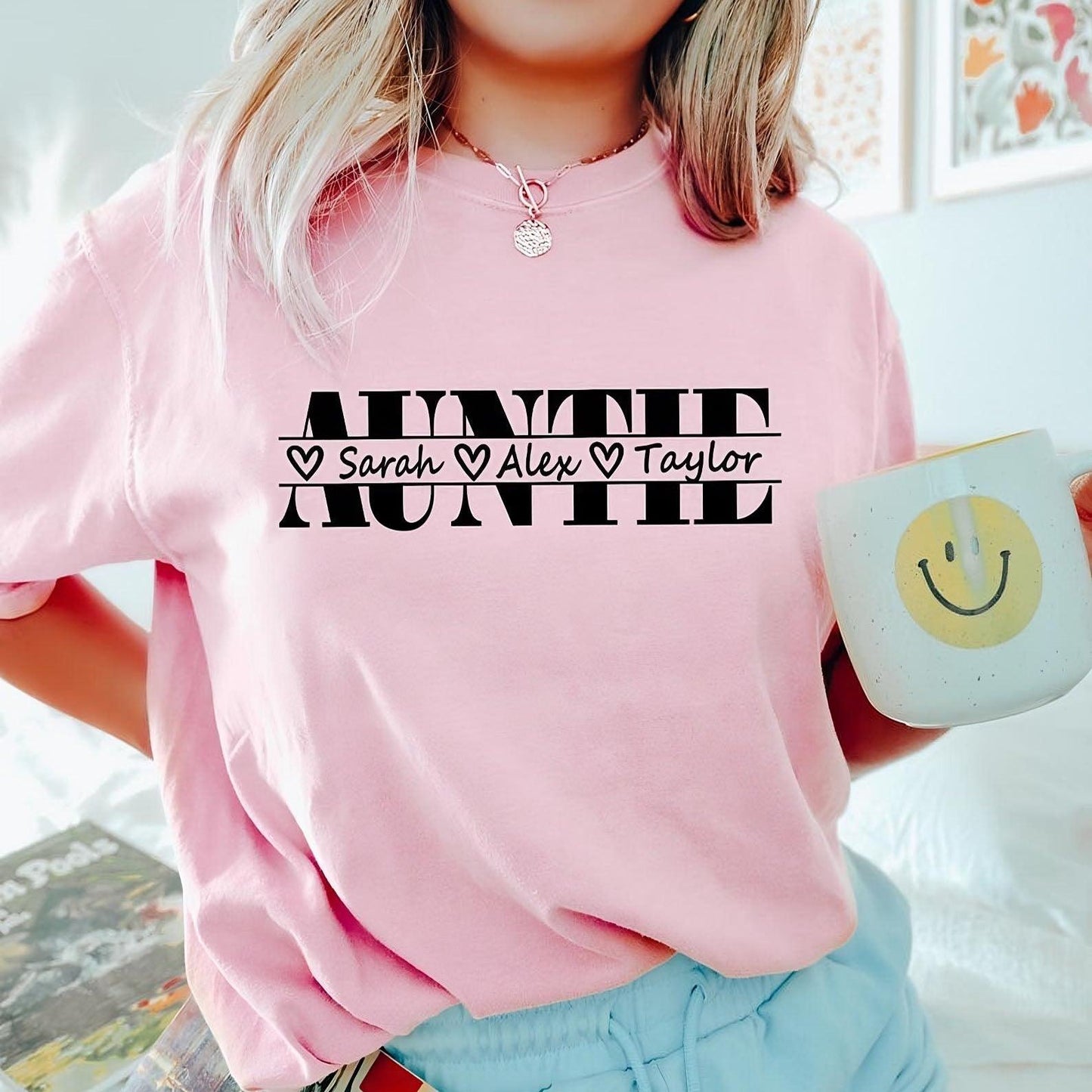 Personalisiertes Tante Sweatshirt mit Kindernamen - Personalisiertes Tante Geschenk - GiftHaus