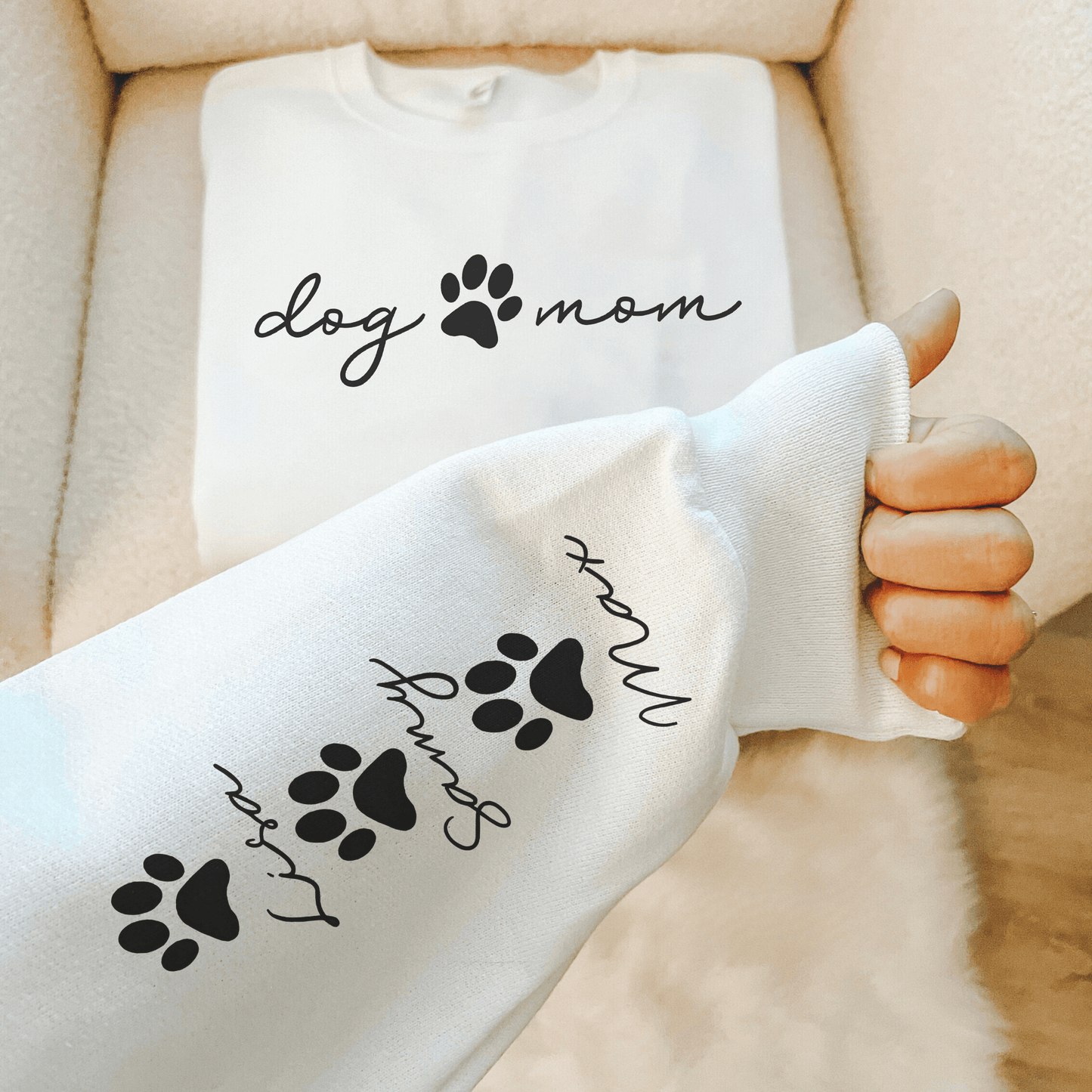 Personalized Dog Mom Shirt with Pet Name & Heart - Perfect Gift - GiftHaus