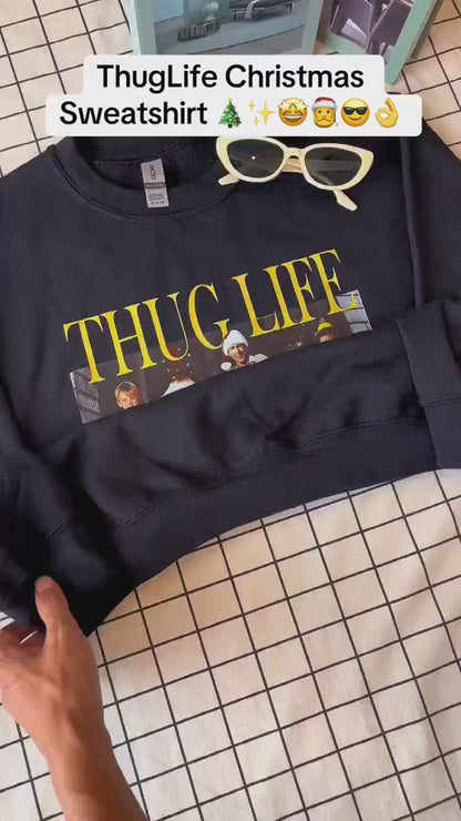 Thug Life Weihnachtssweatshirt, Lustiges Weihnachtsgeschenk