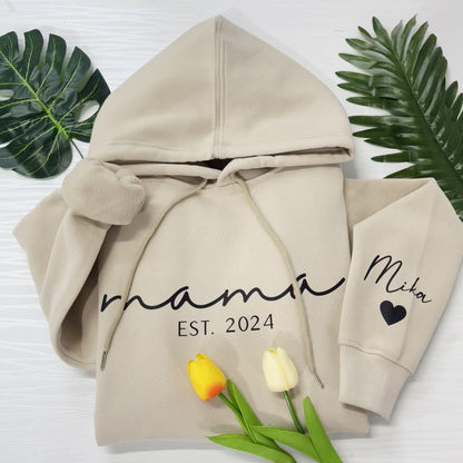 Personalisiertes Mama-Sweatshirt mit Kindernamen - Geschenk für Mama