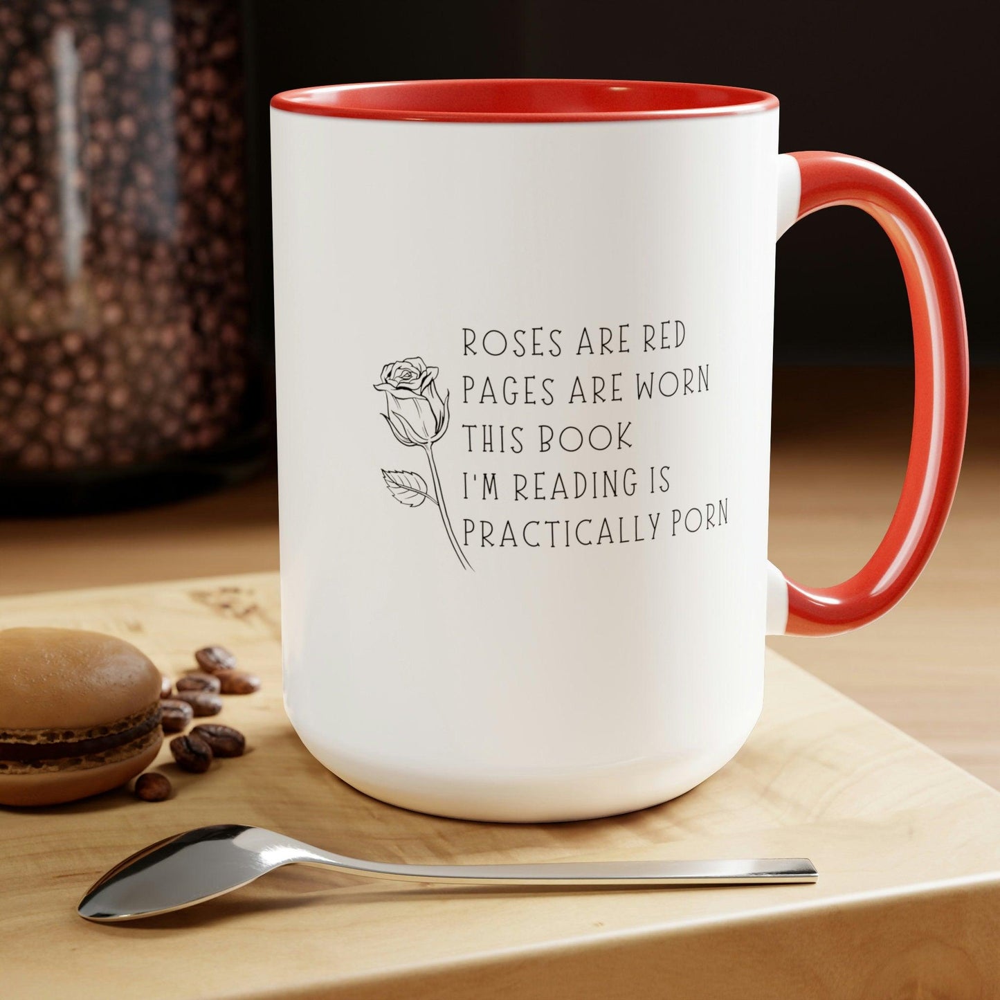 Rosen Sind Rote Tasse – Lustige Lesetasse - GiftHaus