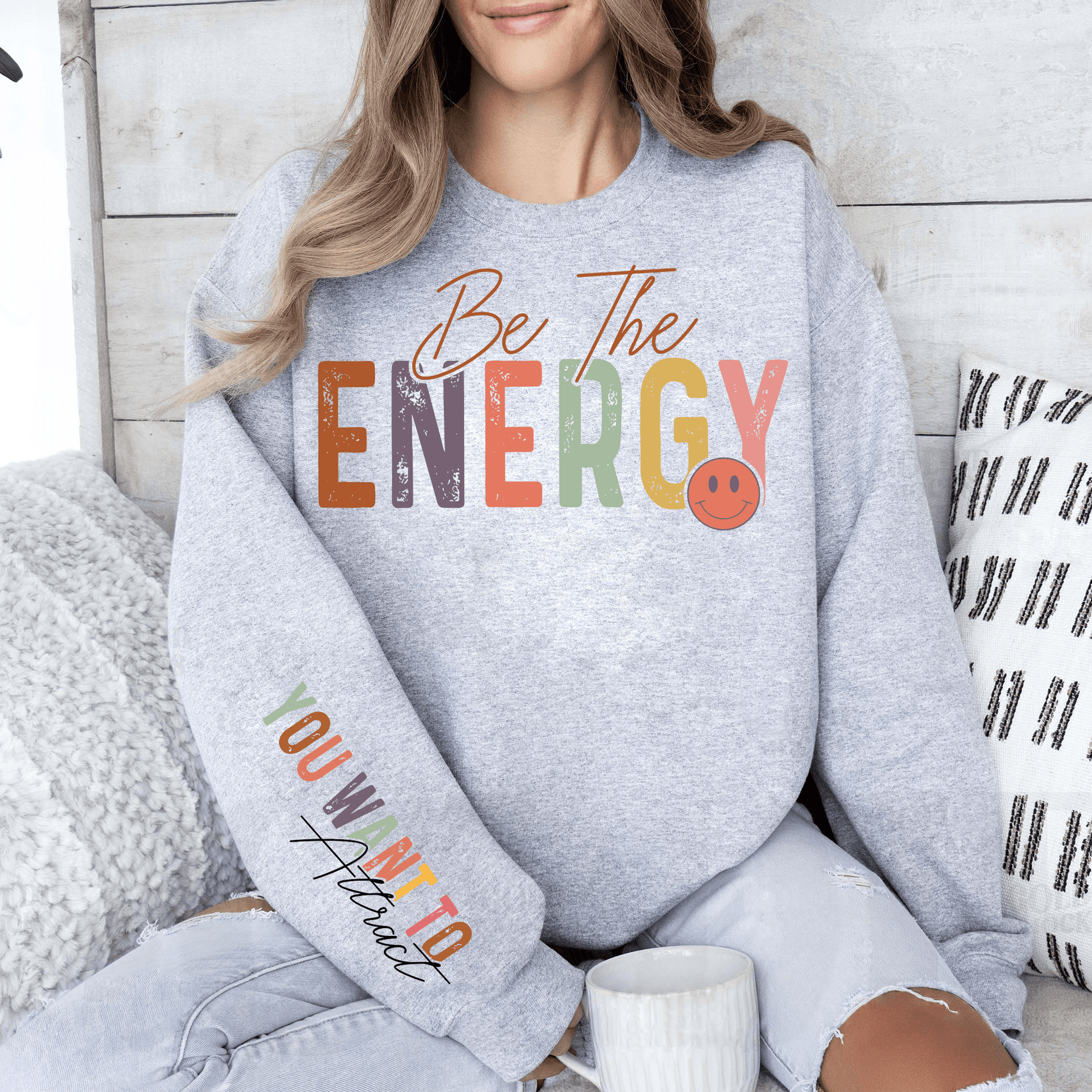 Sei Die Energie - Inspirierendes Sweatshirt - GiftHaus