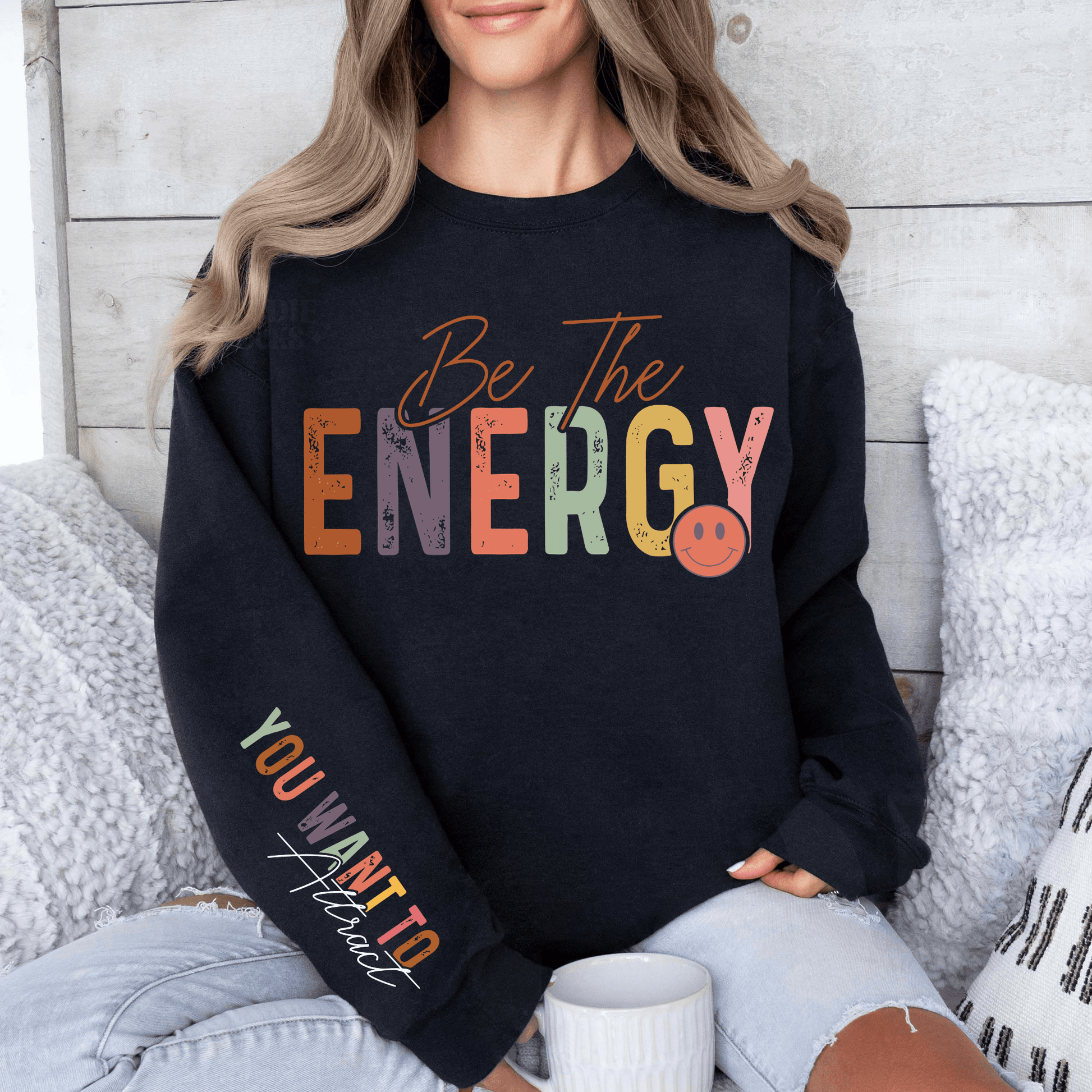 Sei Die Energie - Inspirierendes Sweatshirt - GiftHaus