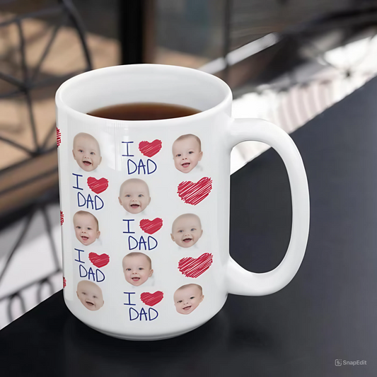 Baby Face Mug For Mom Dad Birthday Gift