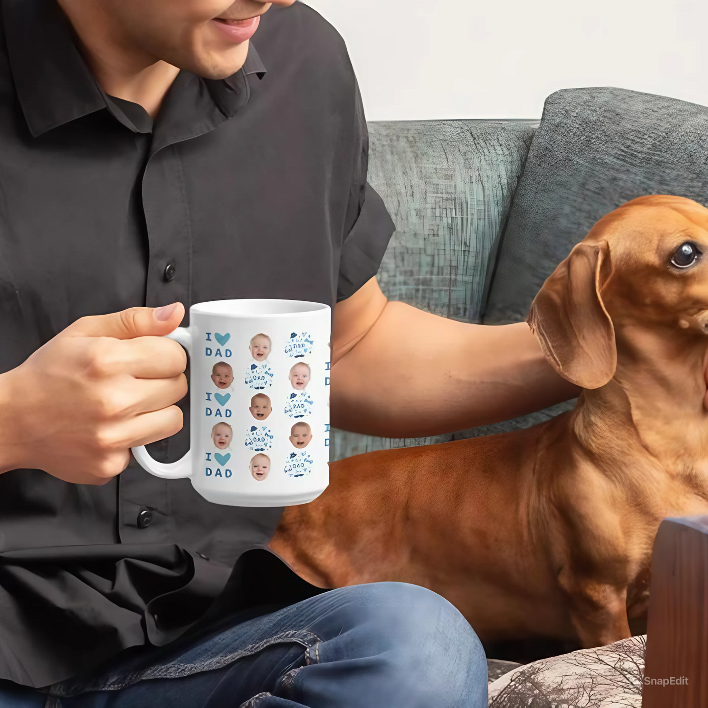 Baby Face Mug For Mom Dad Birthday Gift