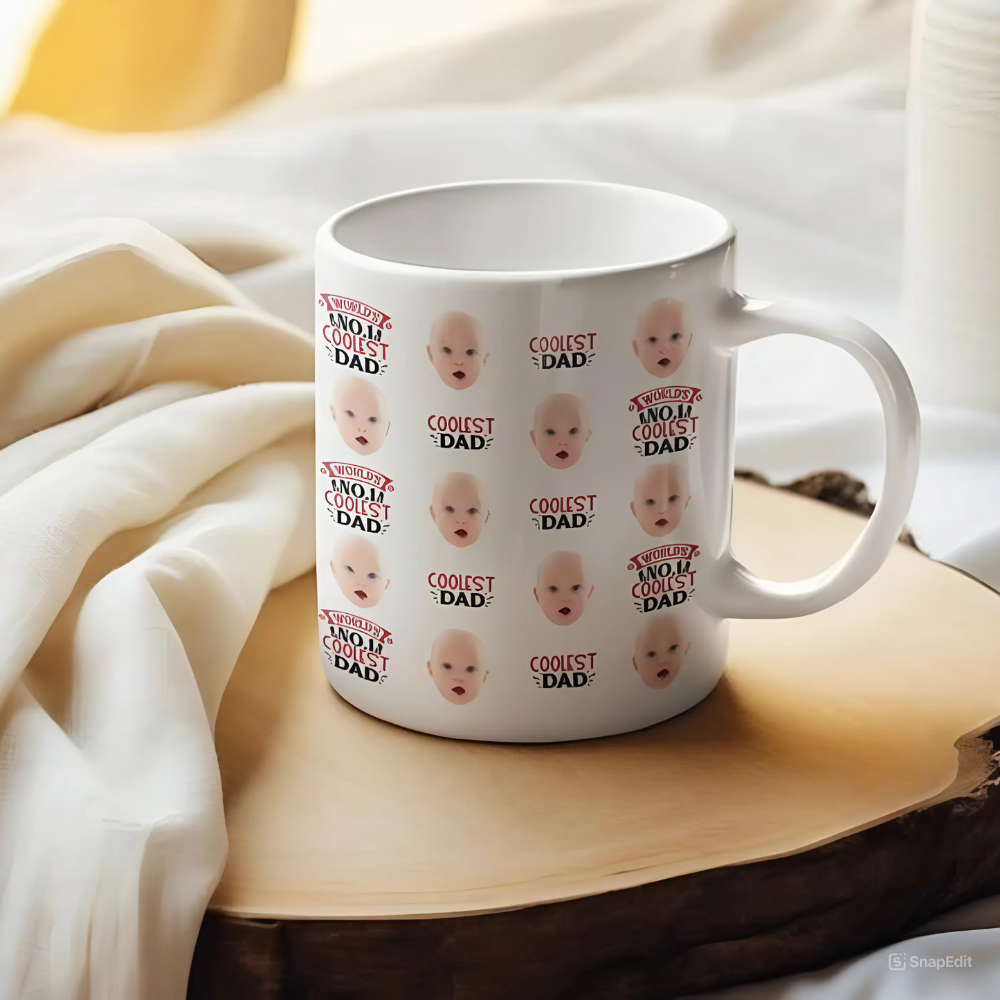 Baby Face Mug For Mom Dad Birthday Gift