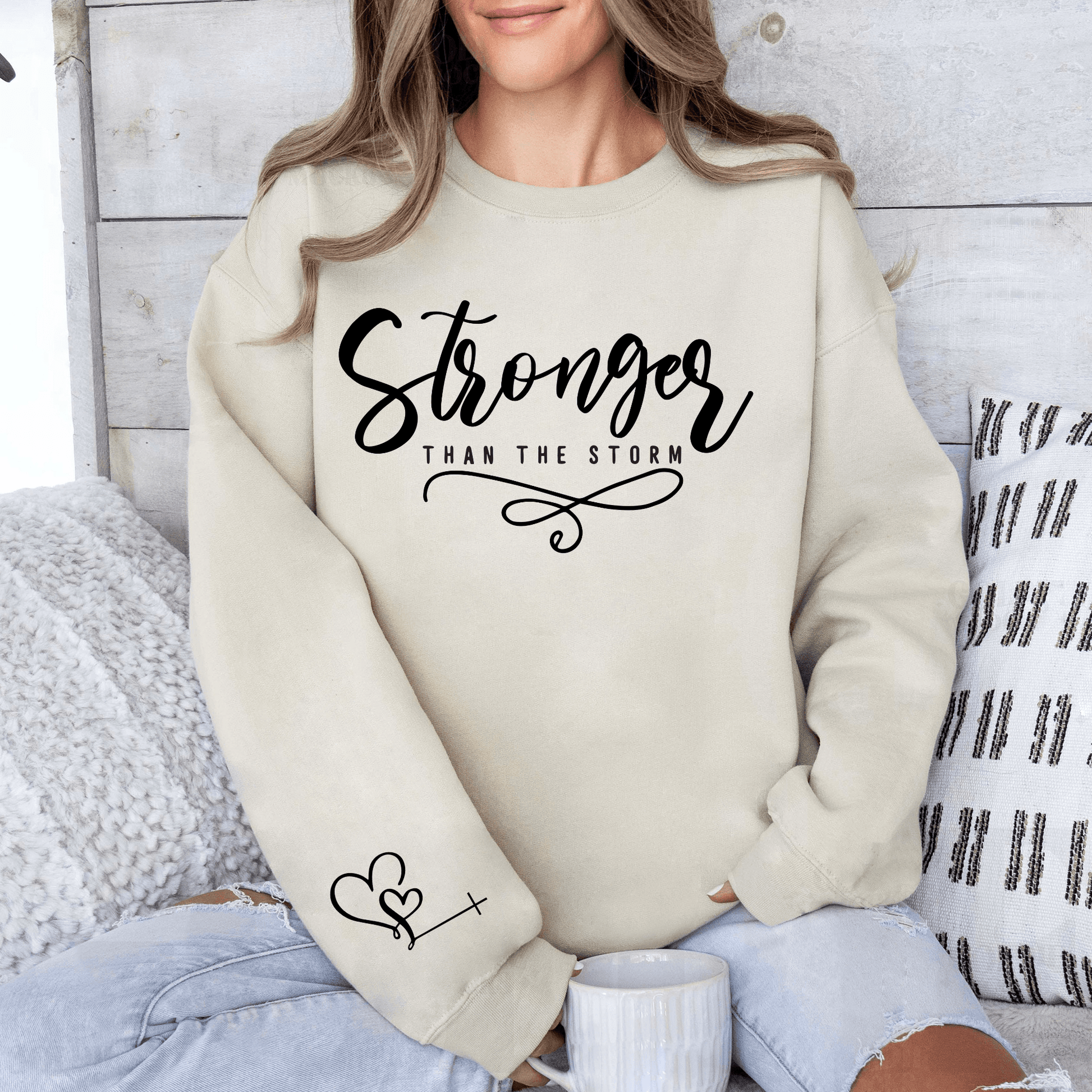 Stärker als der Sturm - Inspirations-Sweatshirt - GiftHaus