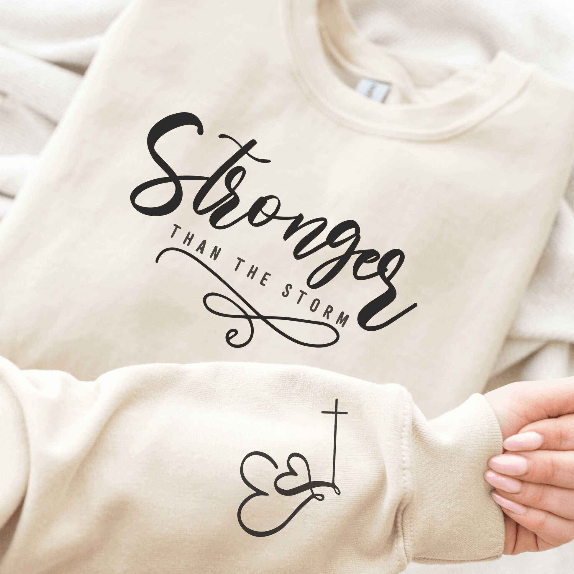 Stärker als der Sturm - Inspirations-Sweatshirt - GiftHaus