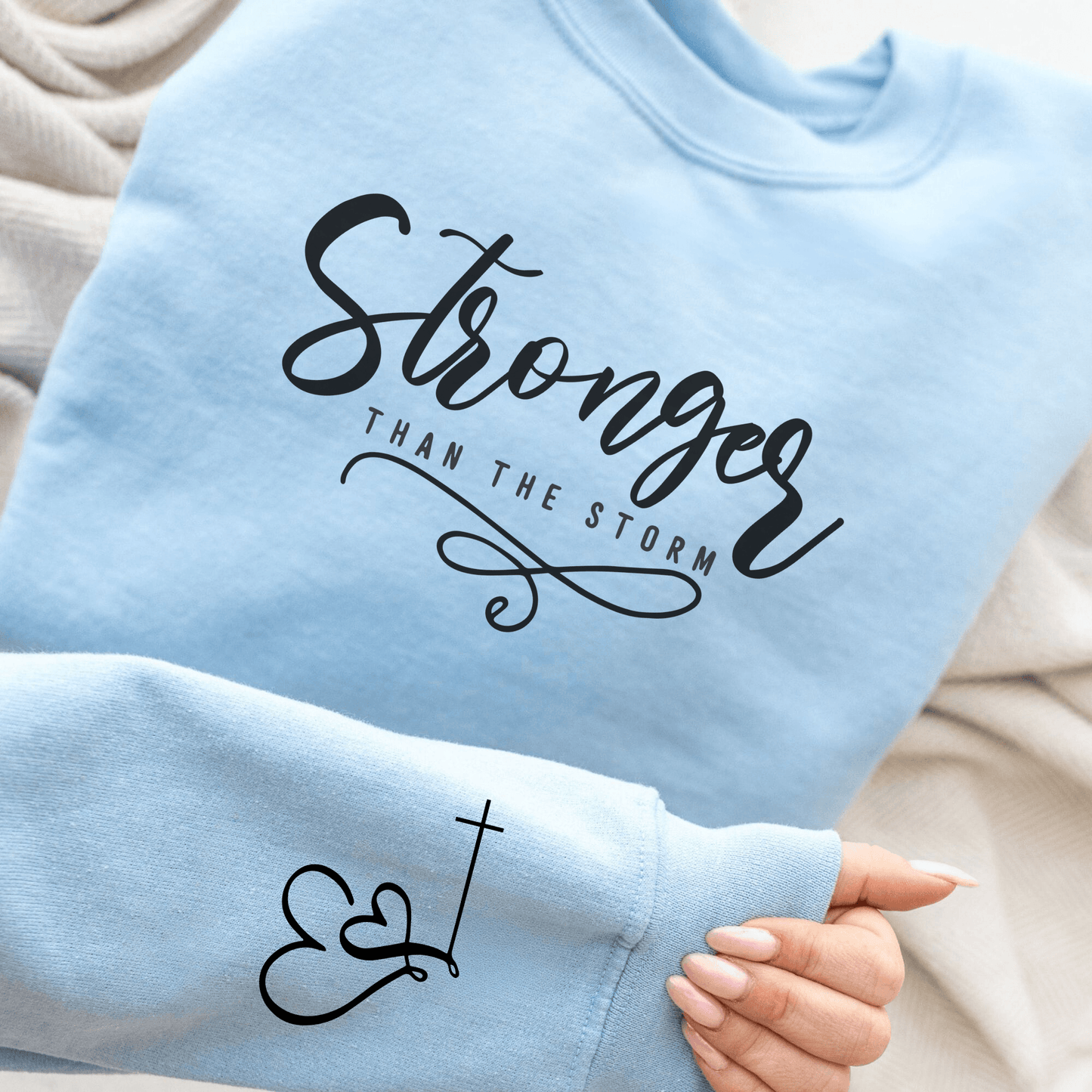 Stärker als der Sturm - Inspirations-Sweatshirt - GiftHaus