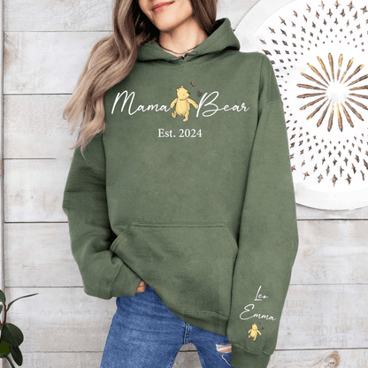 Sweatshirt "Bärenstarke Mama" mit Personalisierung – Gegründet 2024 - GiftHaus