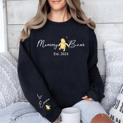 Sweatshirt "Mommy Bear" Personalisiert - Gegründet 2024 - GiftHaus