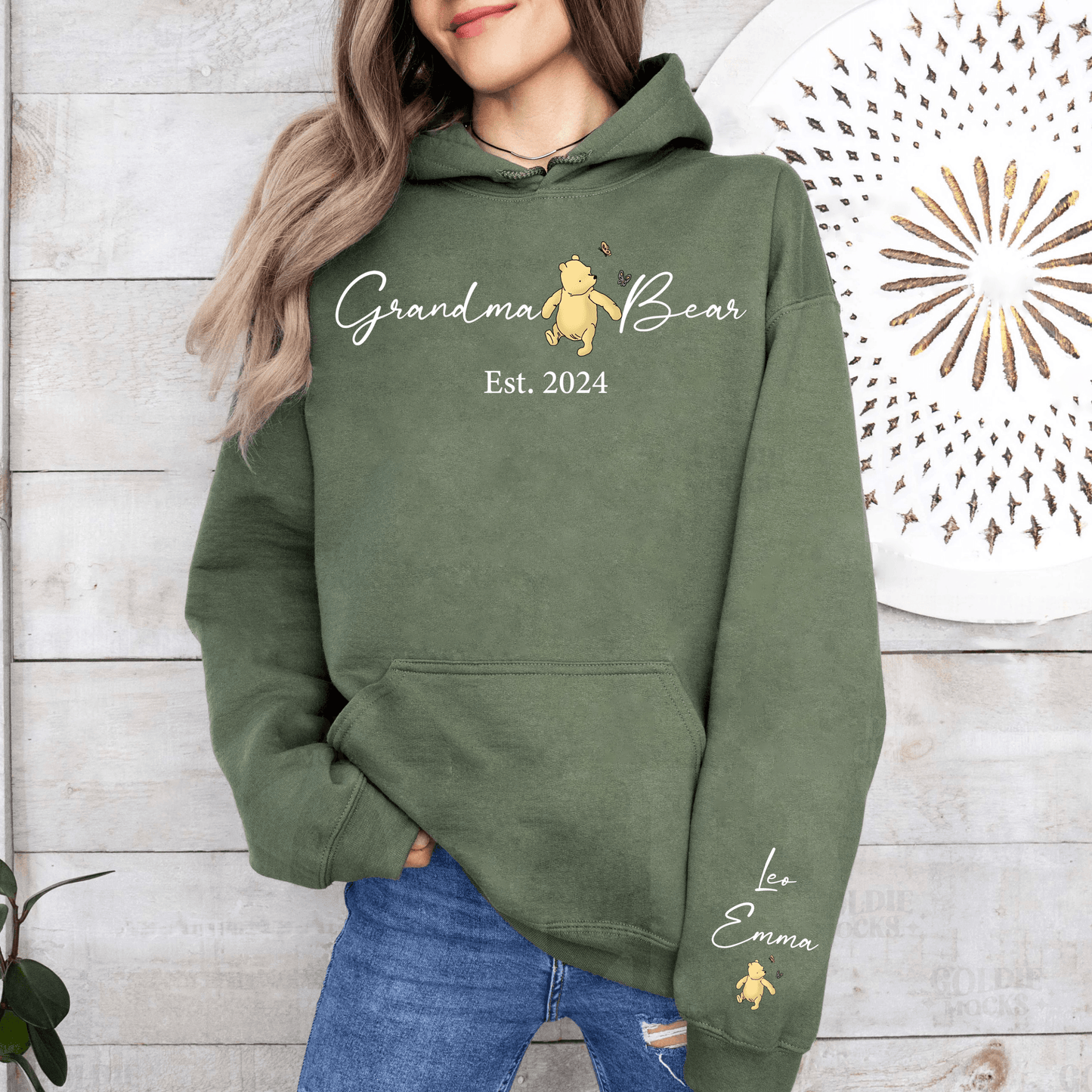 Sweatshirt "Oma Bär" Personalisiert – Gegründet 2024 - GiftHaus