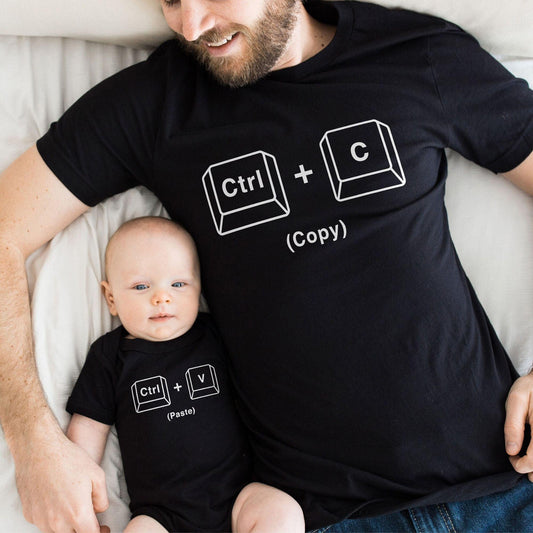 T-Shirt Set zum Kopieren und Einfügen – Passende Shirt für Vater und Baby - GiftHaus