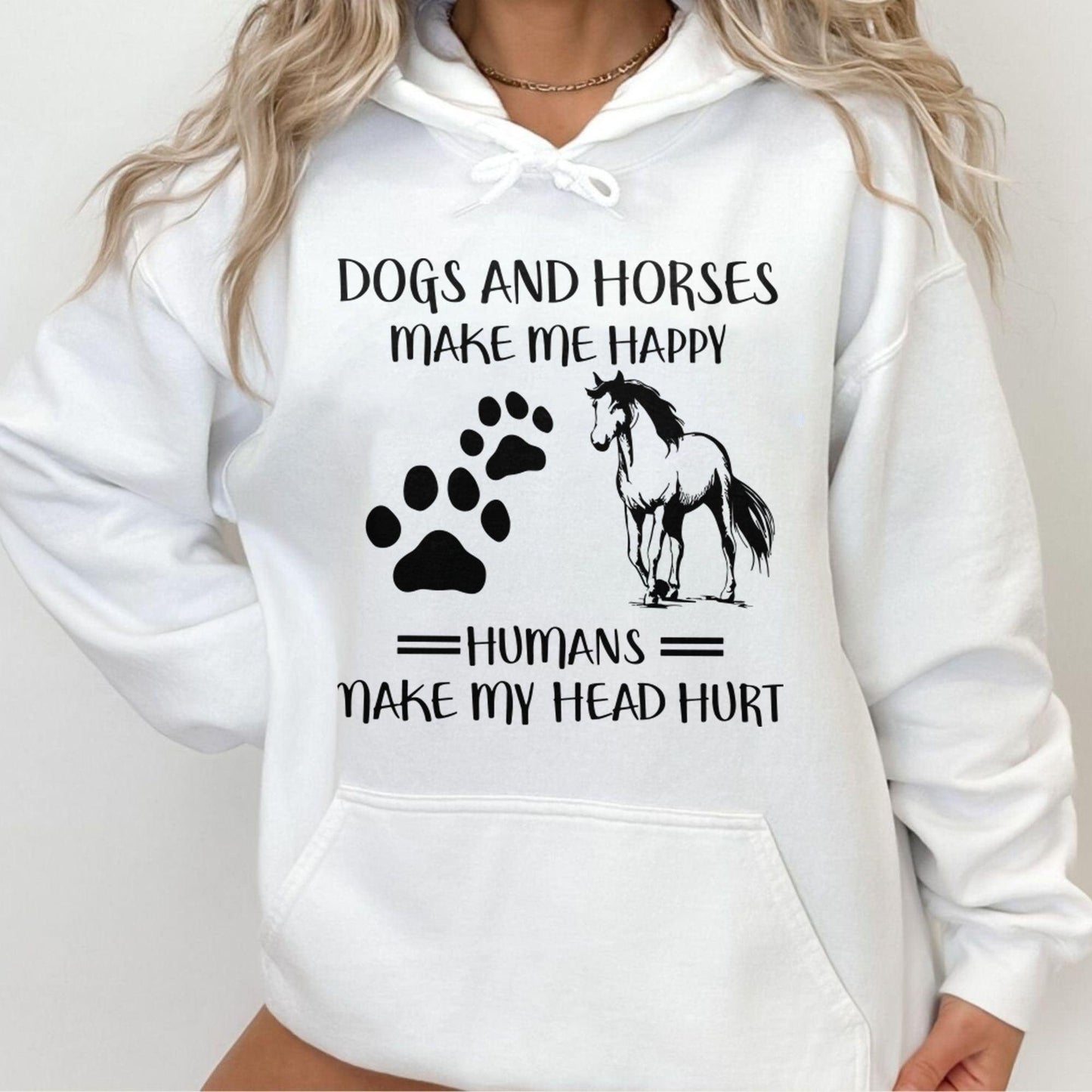 Tierliebe Gemütlichkeit - Dogs & Horses Sweatshirt - GiftHaus